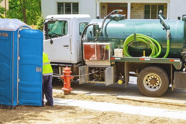 workers at Highland Park Porta Potty Rental